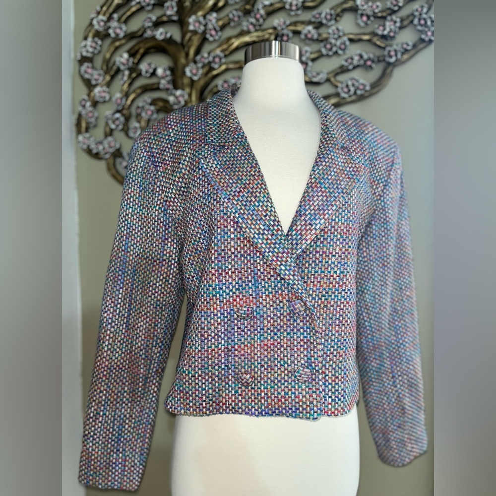 Tweed cropped blazer